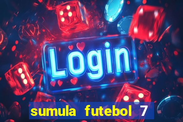 sumula futebol 7 society excel